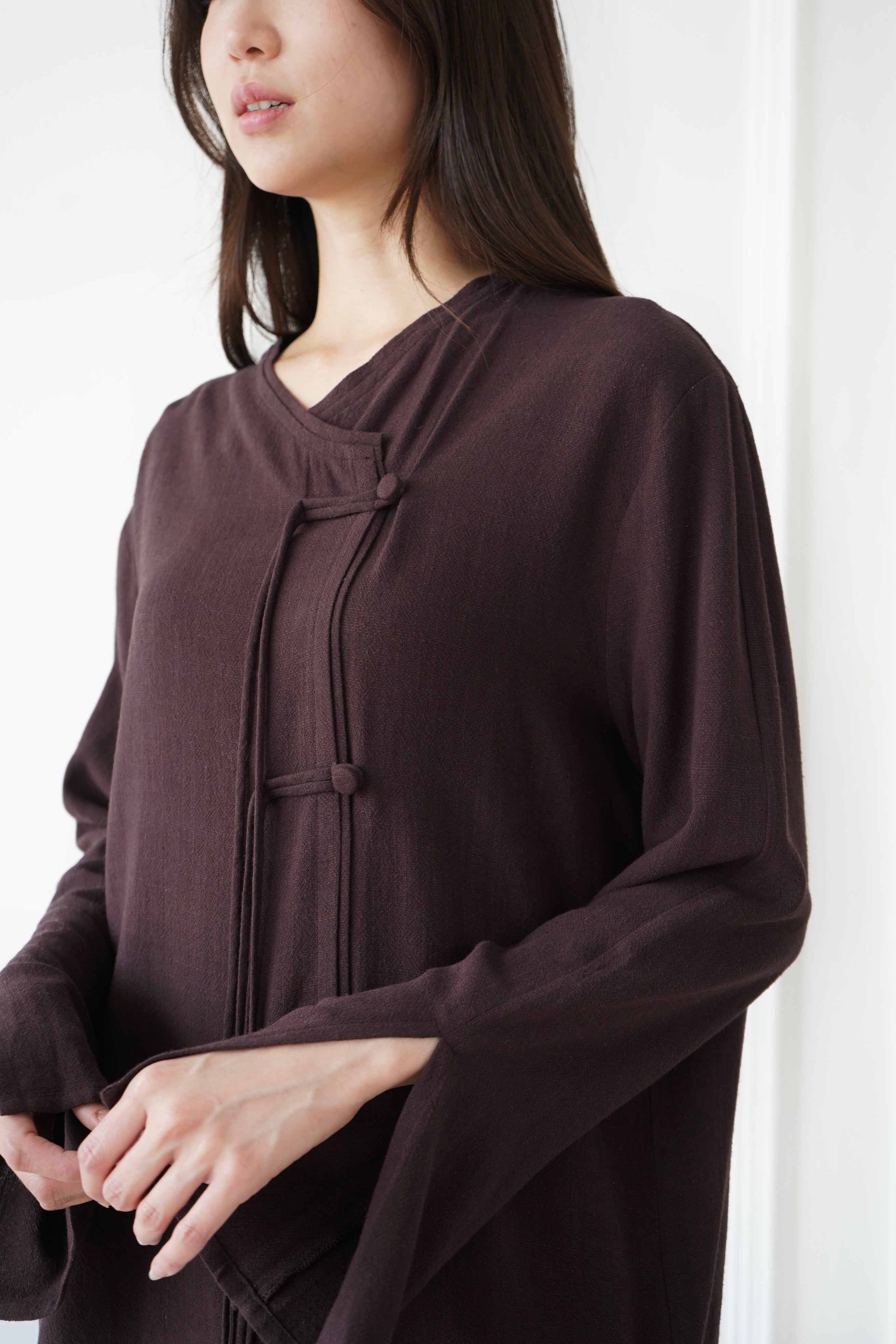 Serein Top in Brown