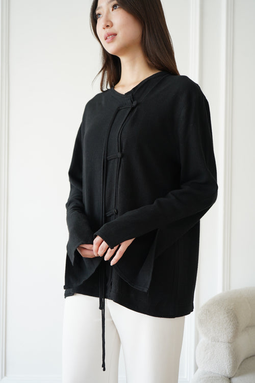 Serein Top in Black