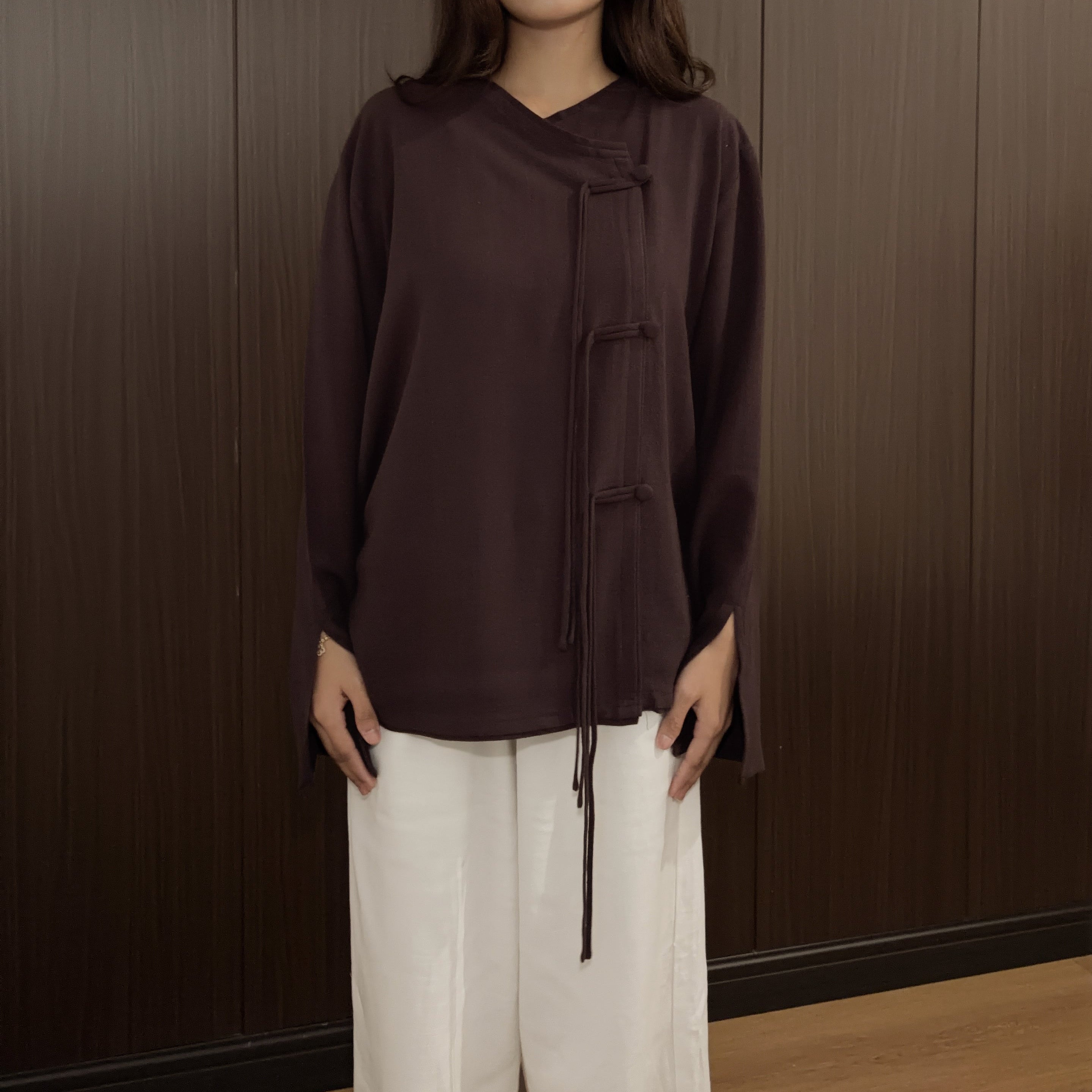 Serein Top in Brown