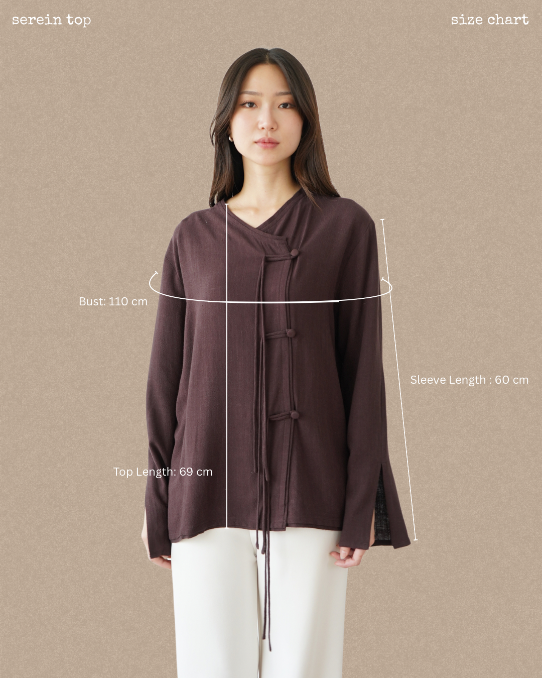 Serein Top in Black