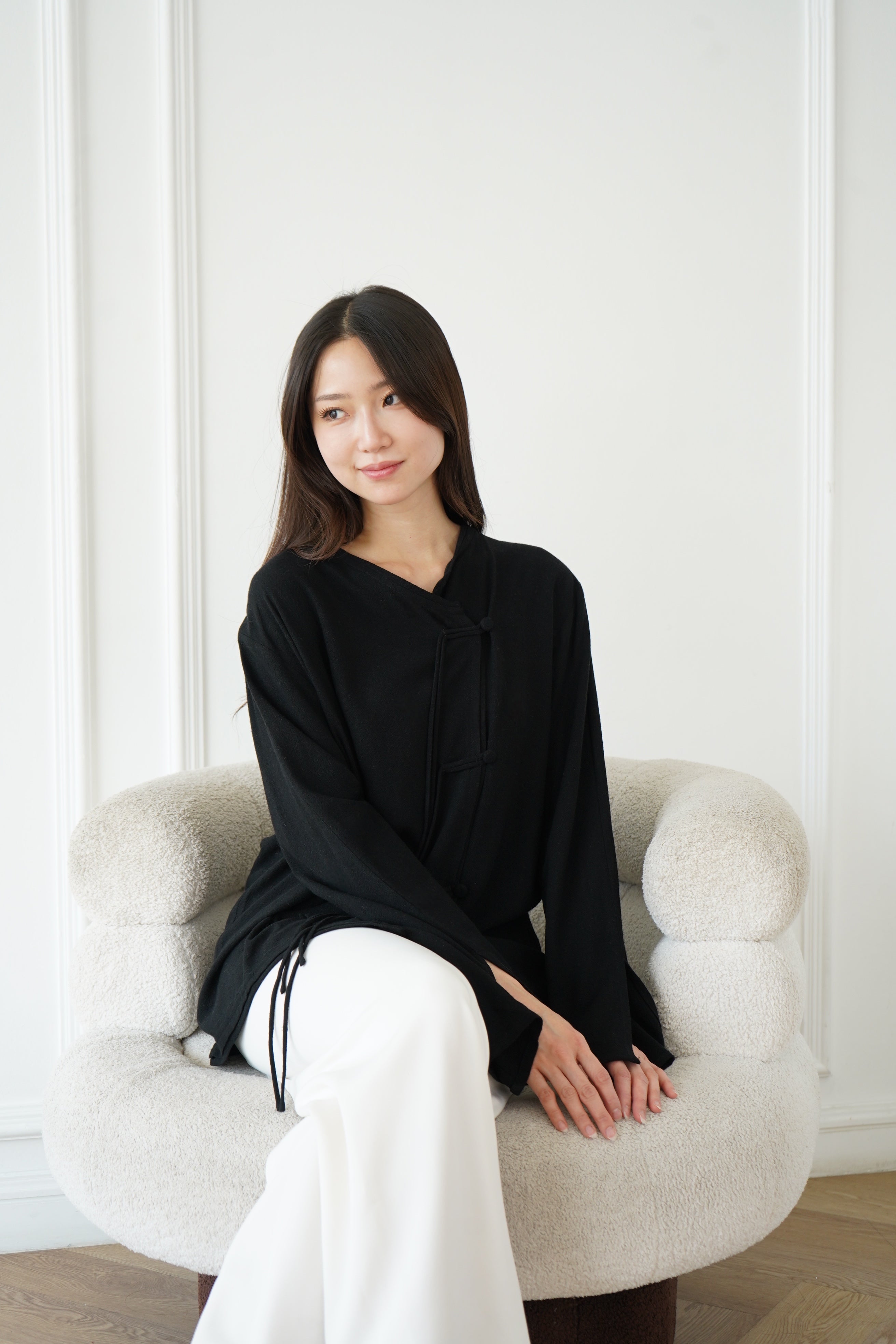 Serein Top in Black